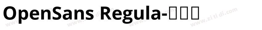 OpenSans Regula字体转换